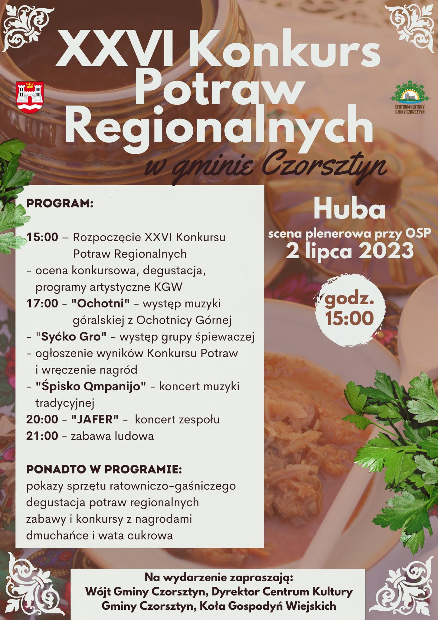 XXVI Konkurs Potraw Regionalnych zbliża się wielkimi krokami!