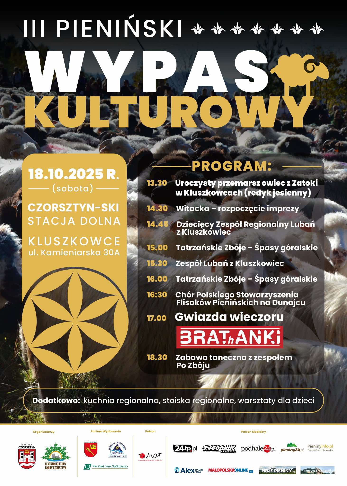 III PIENIŃSKI WYPAS KULTUROWY 18 października 2025 r. (sobota)