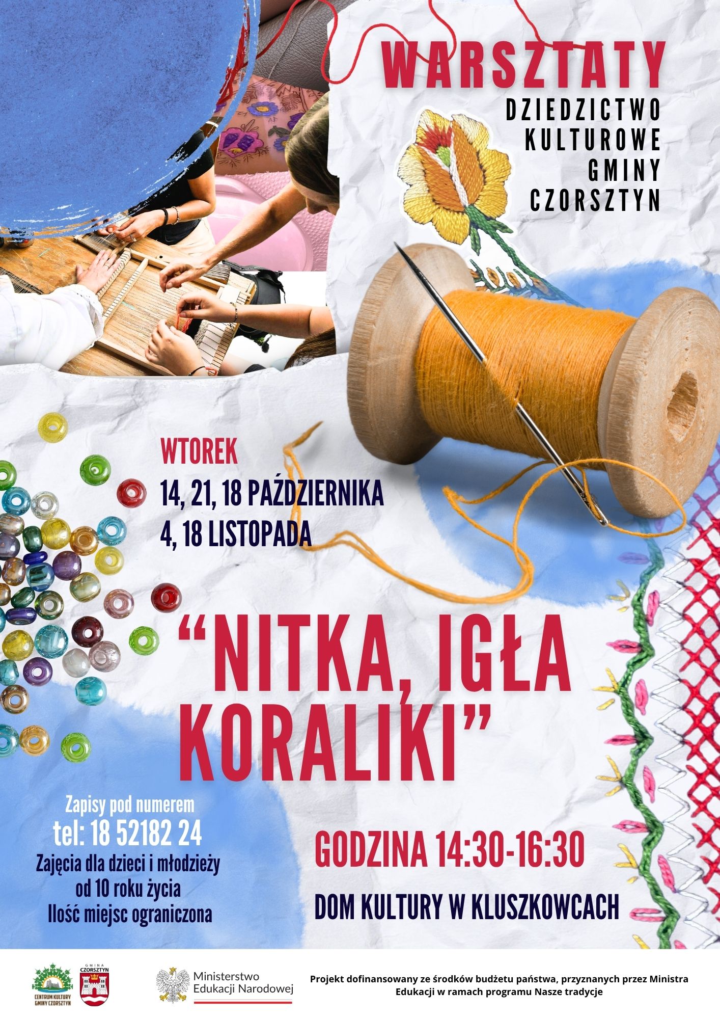 „Nitka, igła, koraliki” warsztaty z cyklu