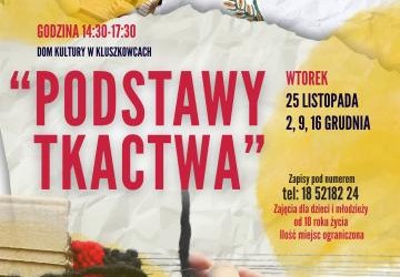 „Podstawy tkactwa”-Zapraszamy na kolejne warsztaty!