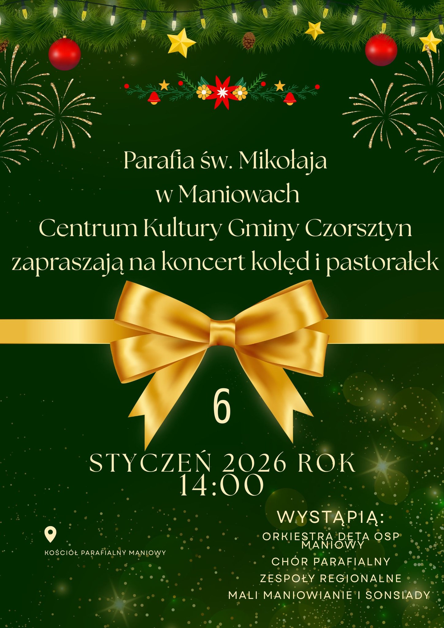 Zapraszamy na koncert kolęd i pastorałek