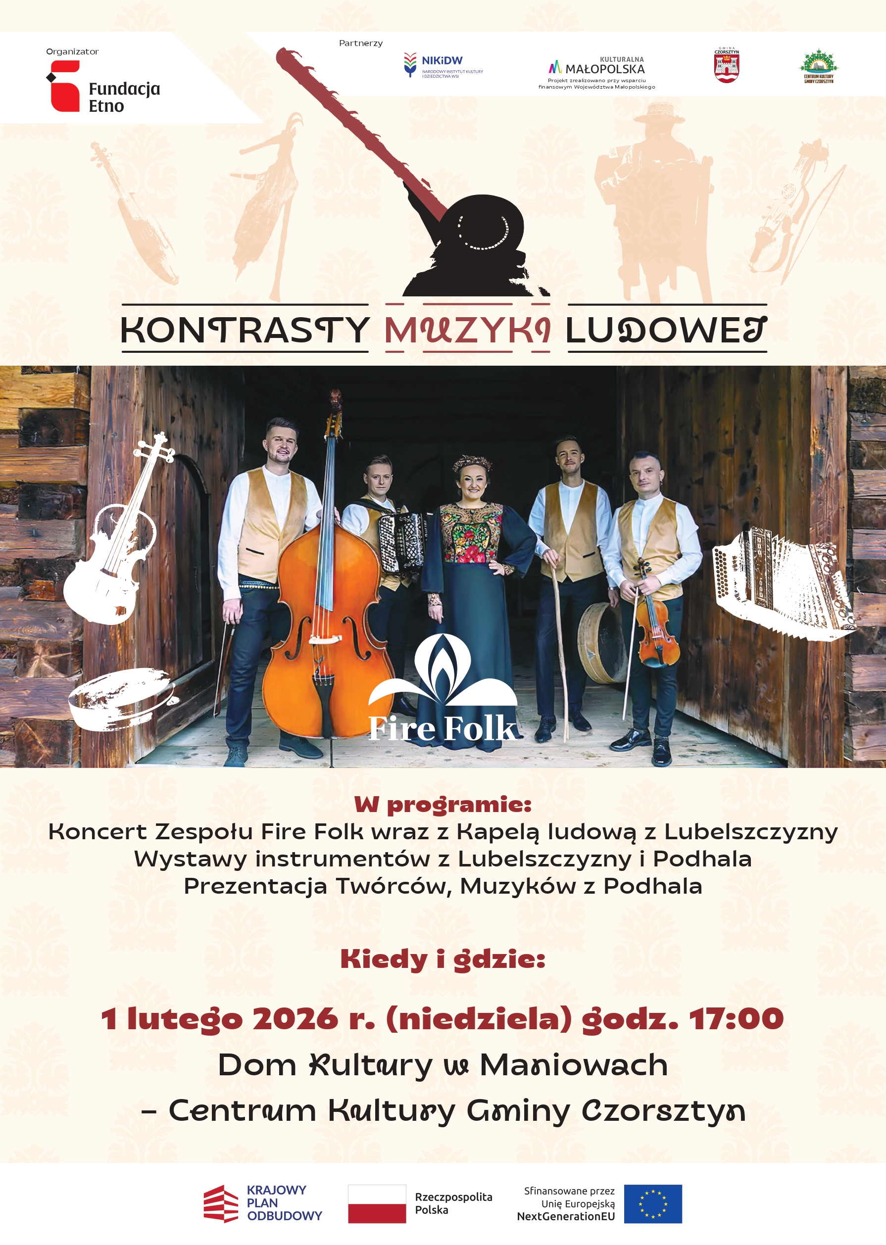 Kontrasty Muzyki Ludowej w Maniowach
