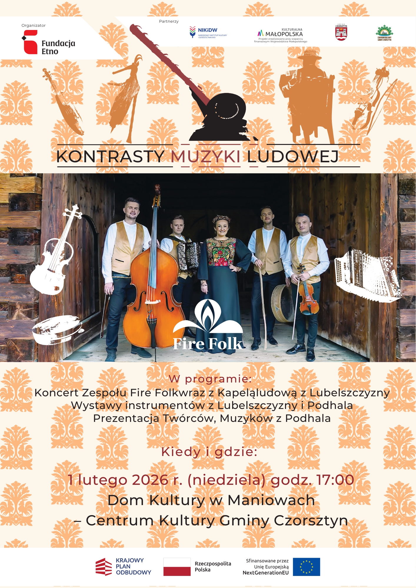 Kontrasty Muzyki Ludowej w Maniowach