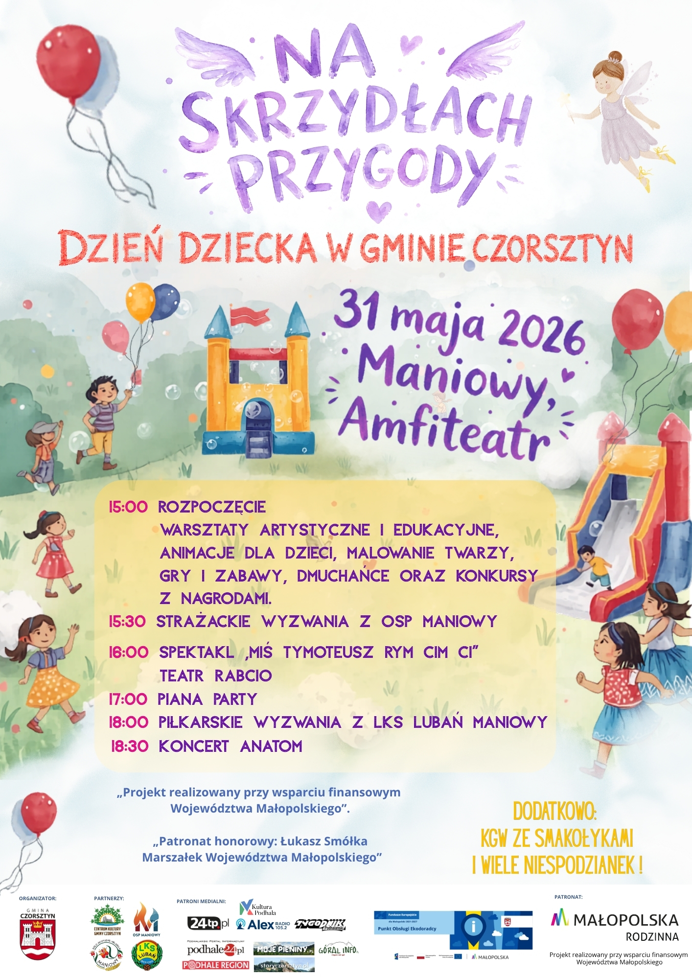 NA SKRZYDŁACH PRZYGODY – DZIEŃ DZIECKA W GMINIE CZORSZTYN
