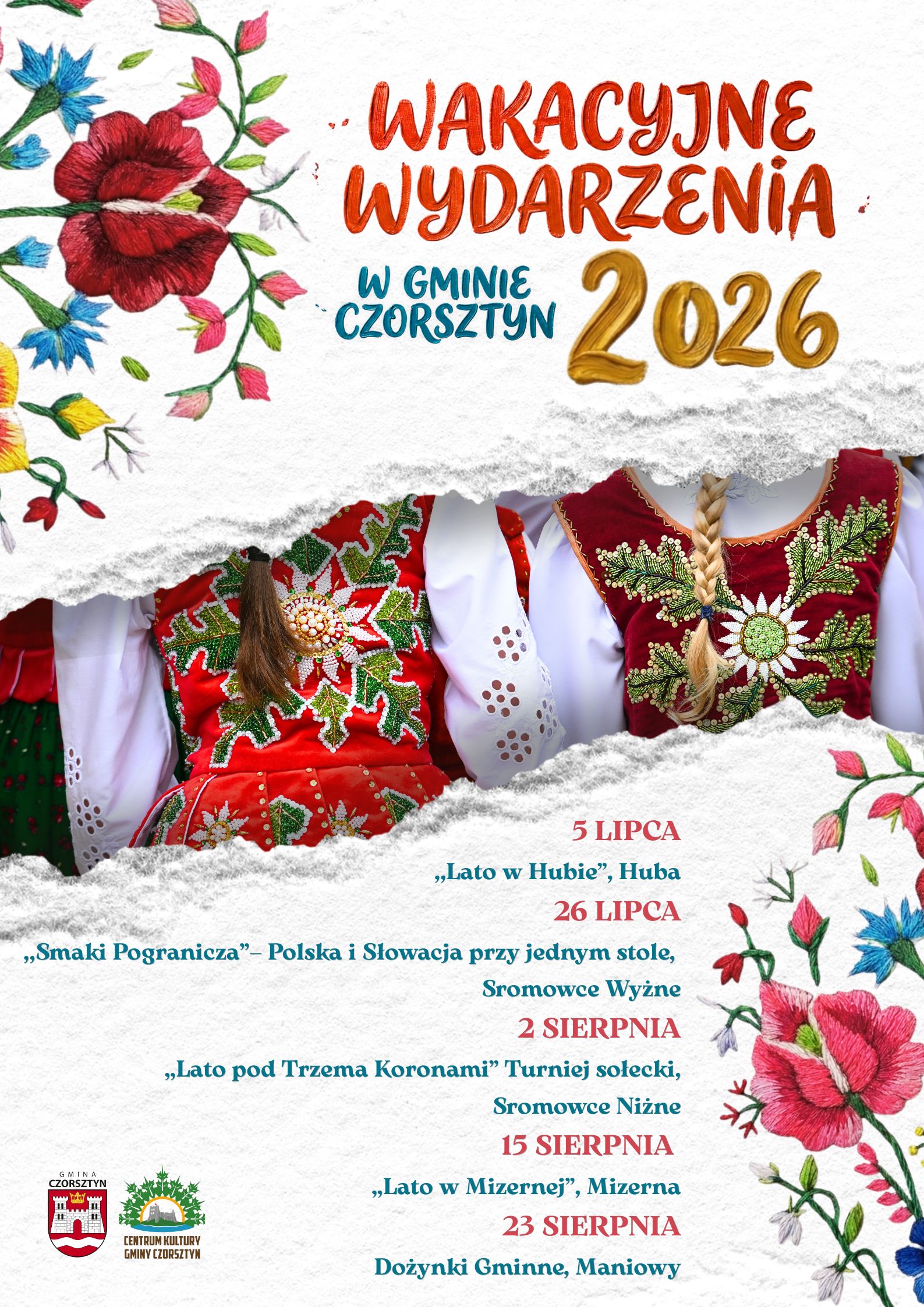 Sezon wakacyjny zbliża się wielkimi krokami, a wraz z nim liczne wydarzenia plenerowe w naszej gminie